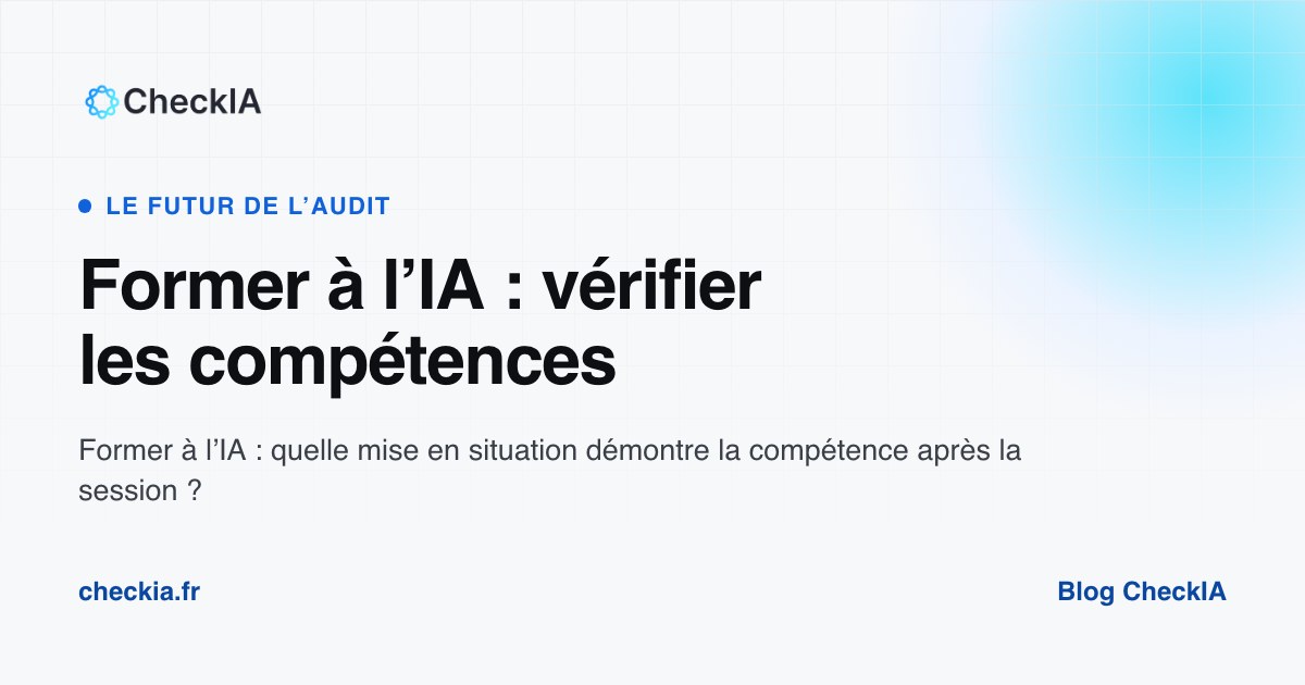 Former ses collaborateurs à l'IA : plan de formation et preuves à conserver